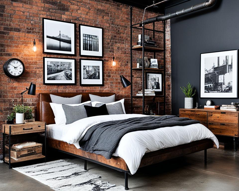 Industrial Chic bedroom decor ideas