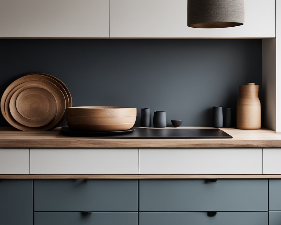 Textures in Scandinavian kitchen