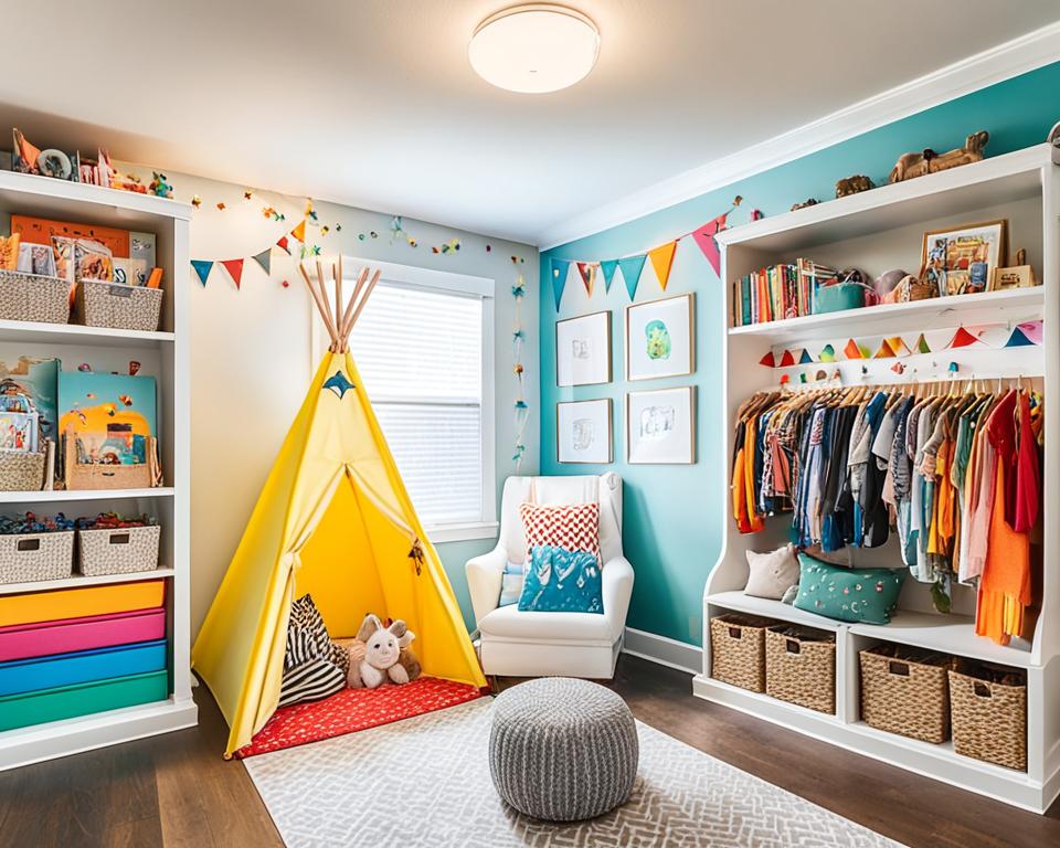 diy closet playroom