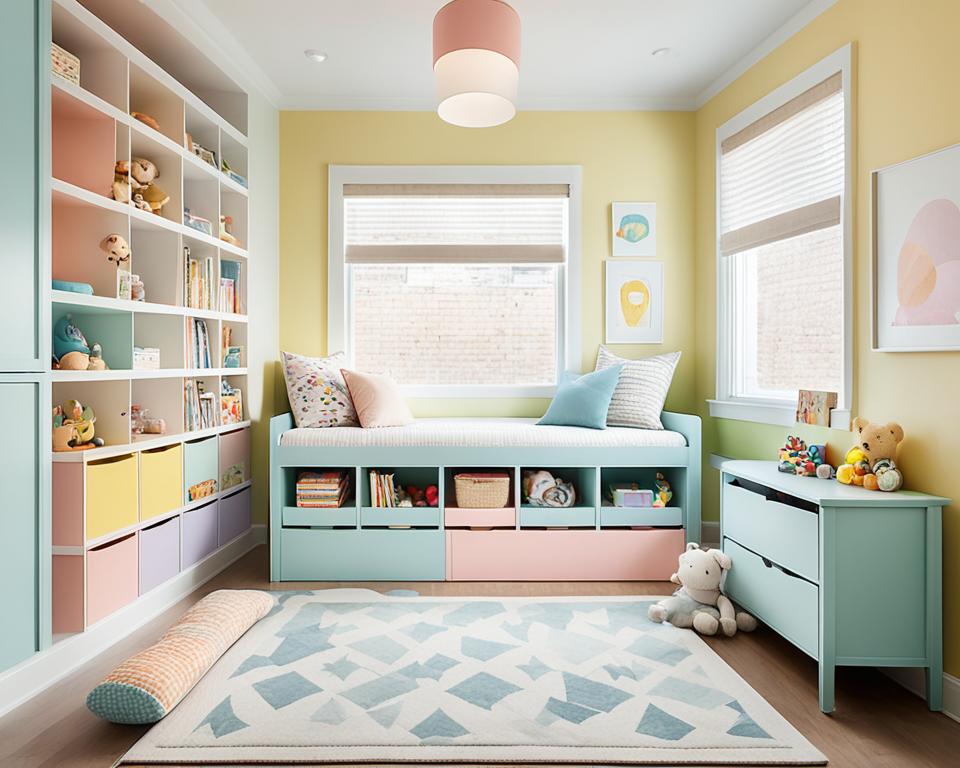 kid's room storage solutions