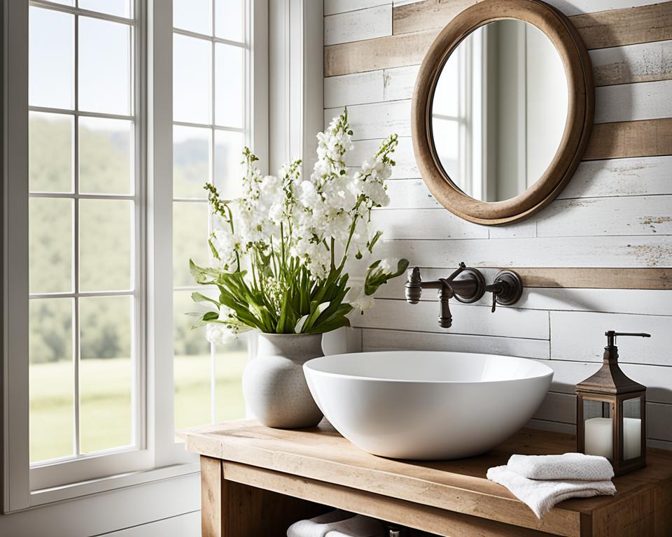 modern farmhouse bathroom