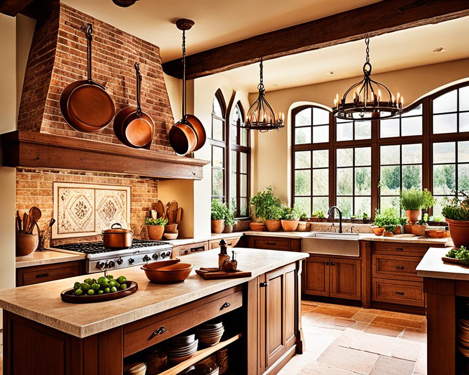 rustic mediterranean kitchen