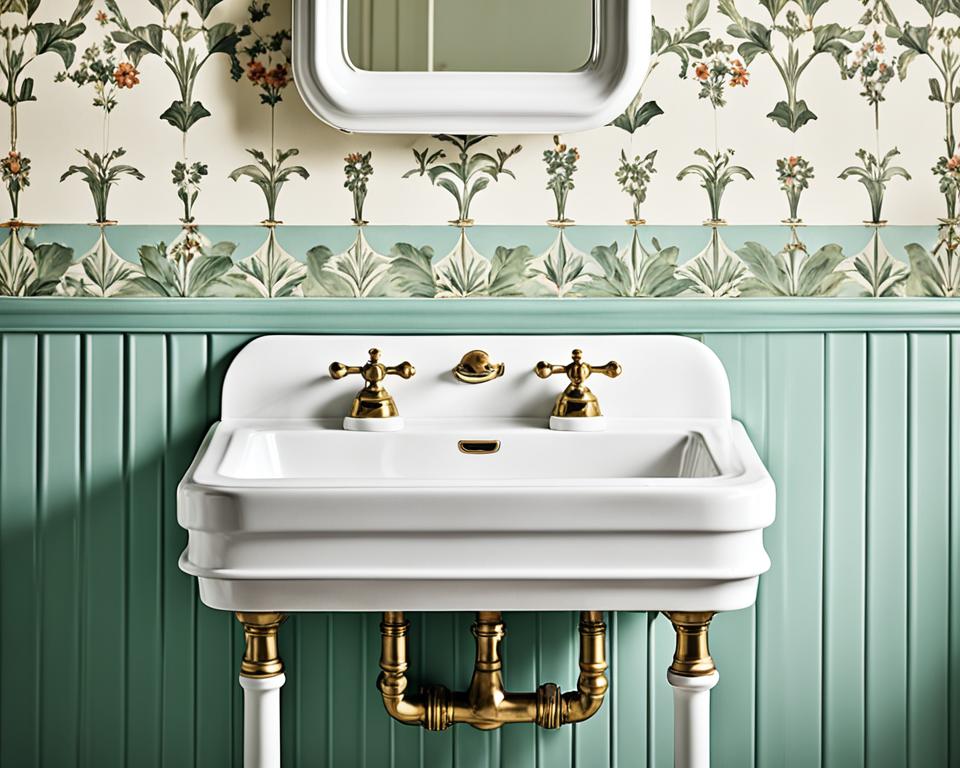 vintage console sink